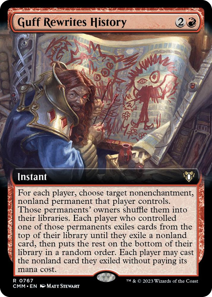 0767 Guff Rewrites History (Extended Art) R Commander Masters