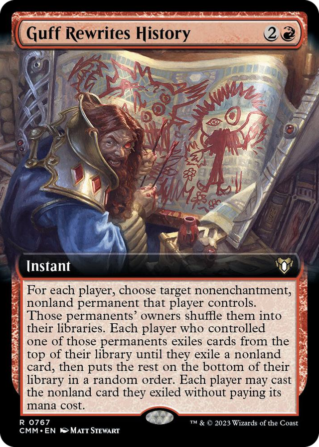 0767 Guff Rewrites History (Extended Art) R Commander Masters