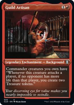 Guild Artisan (Foil Etched) #505 U - Commander Legends: Battle for Baldur's Gate Pokemon card