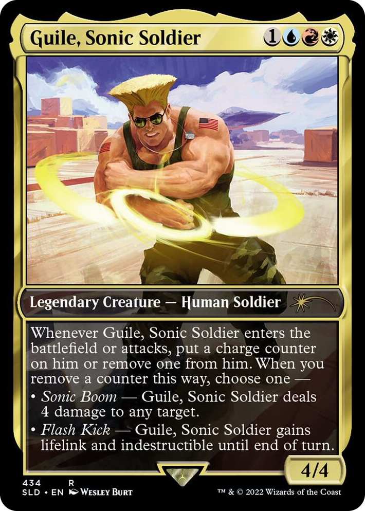 0434 Guile, Sonic Soldier R Secret Lair Drop Series