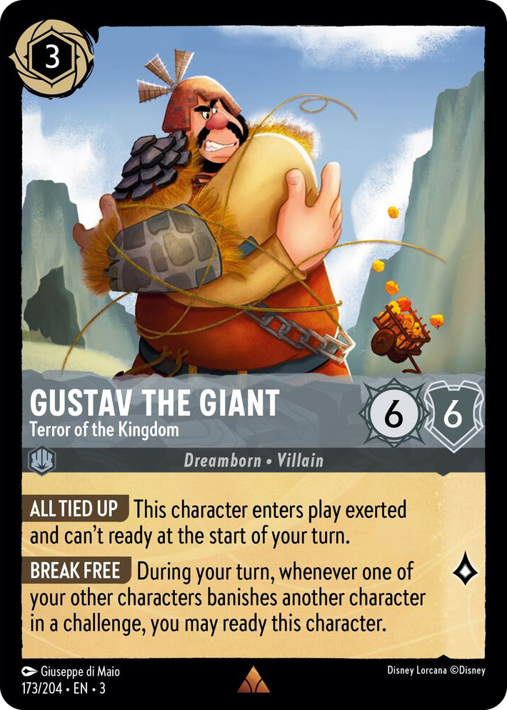 0173 Gustav the Giant - Terror of the Kingdom Rare Into the Inklands