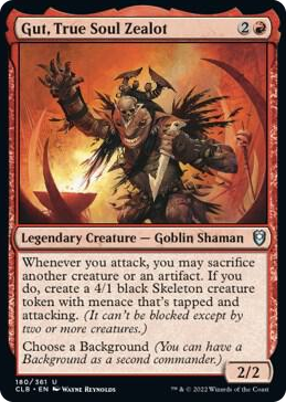 0180 Gut, True Soul Zealot U Commander Legends: Battle for Baldur's Gate