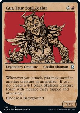 Gut, True Soul Zealot (Showcase) #399 U - Commander Legends: Battle for Baldur's Gate Pokemon card