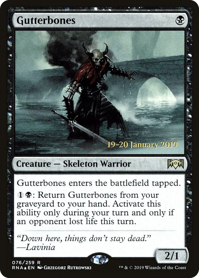 0076 Gutterbones R Prerelease Cards