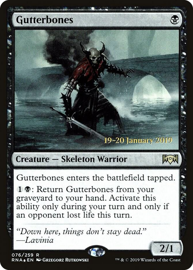 0076 Gutterbones R Prerelease Cards