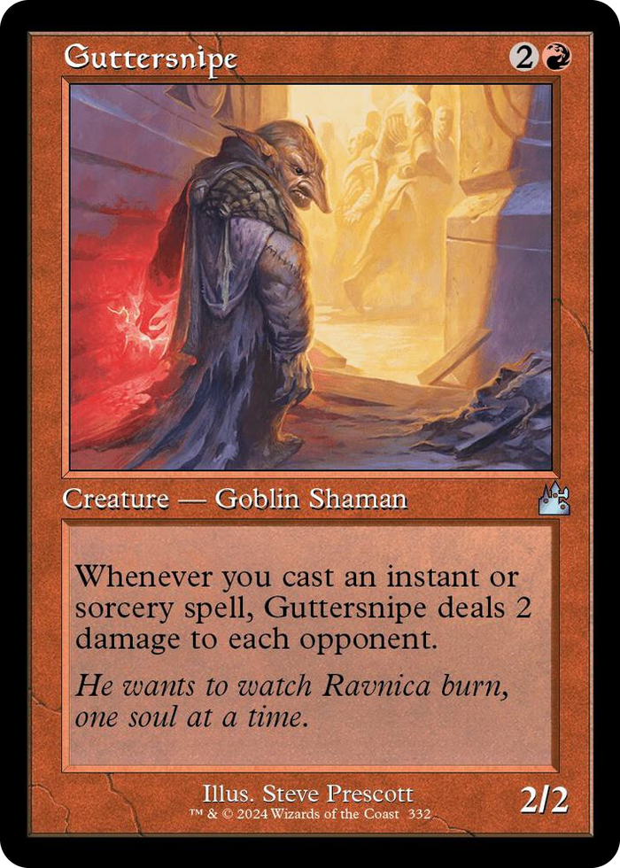 Guttersnipe (Retro Frame) #332 U - Ravnica Remastered Pokemon card