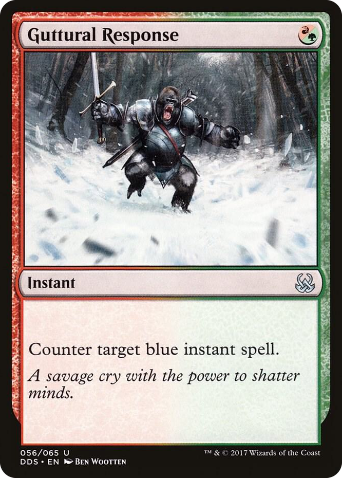 Guttural Response #56 U - Duel Decks: Mind vs. Might Pokemon card