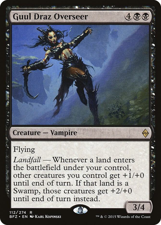 Guul Draz Overseer #112 R - Battle for Zendikar Pokemon card