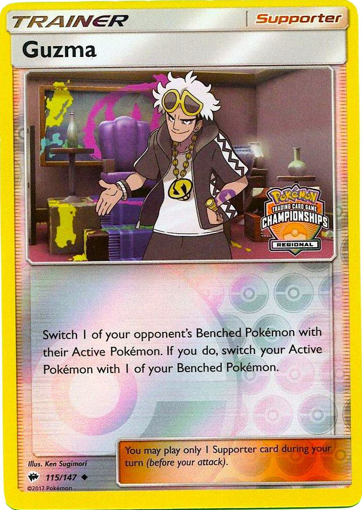 0115 Guzma - 115/147 (Regional Championships) Promo League & Championship Cards