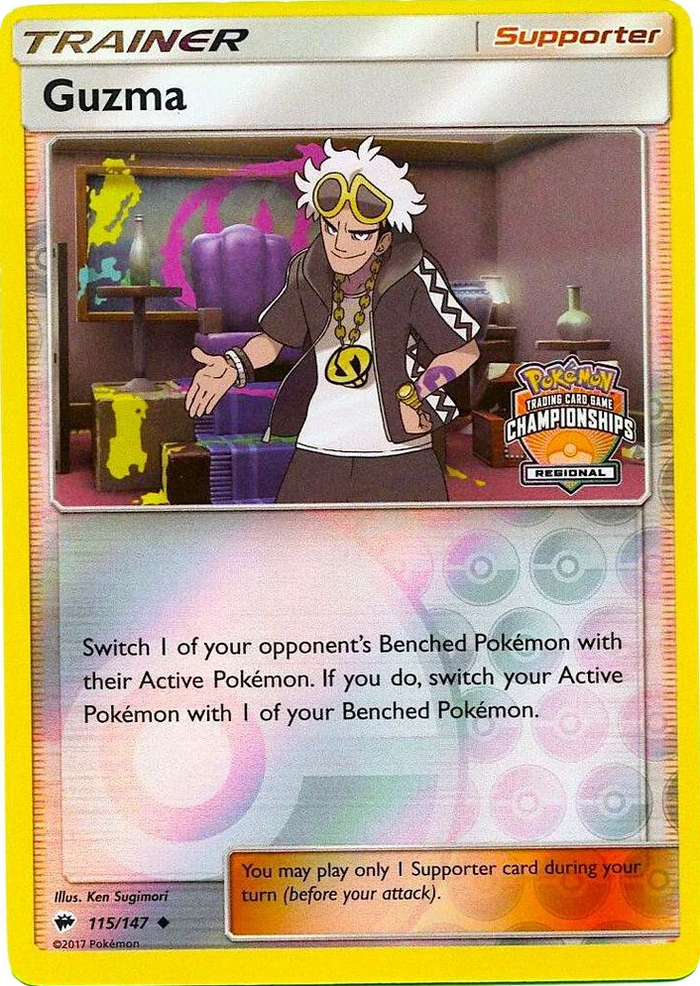 0115 Guzma - 115/147 (Regional Championships) Promo League & Championship Cards