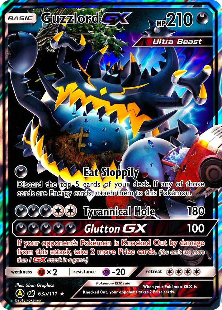 0063a Guzzlord GX - 63a/111 Promo Alternate Art Promos