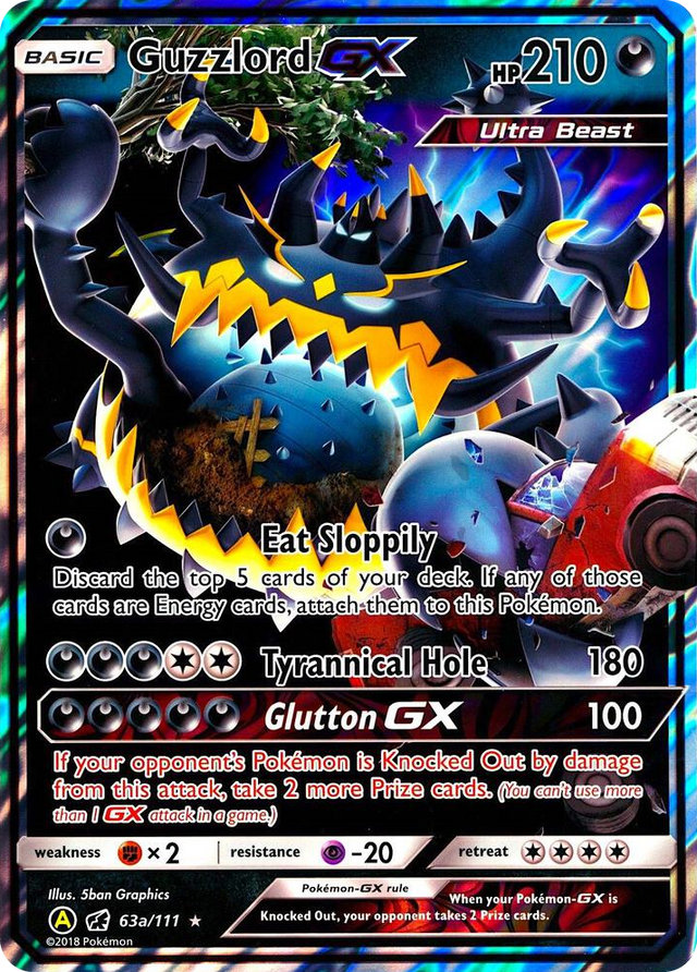 0063a Guzzlord GX - 63a/111 Promo Alternate Art Promos