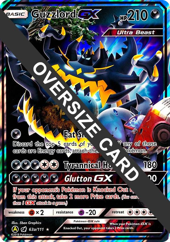 0063a Guzzlord GX - 63a/111 Promo Jumbo Cards