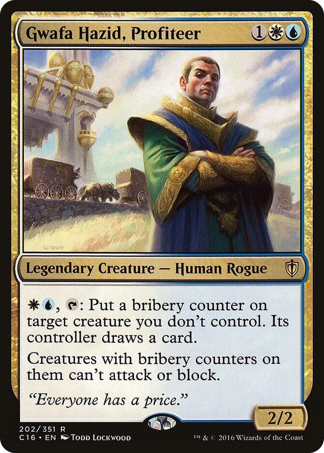 Gwafa Hazid, Profiteer #202 R - Commander 2016 Pokemon card