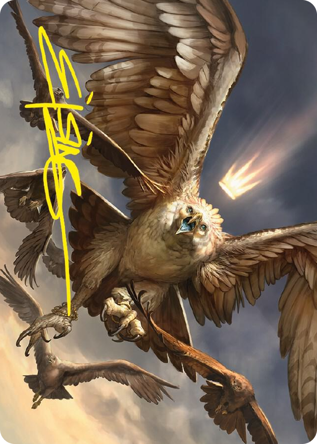 0059 Gwaihir, Greatest of the Eagles Art Card (Gold-Stamped Signature) S Art Series: Universes Beyond: The Lord of the Rings: Tales of Middle-earth