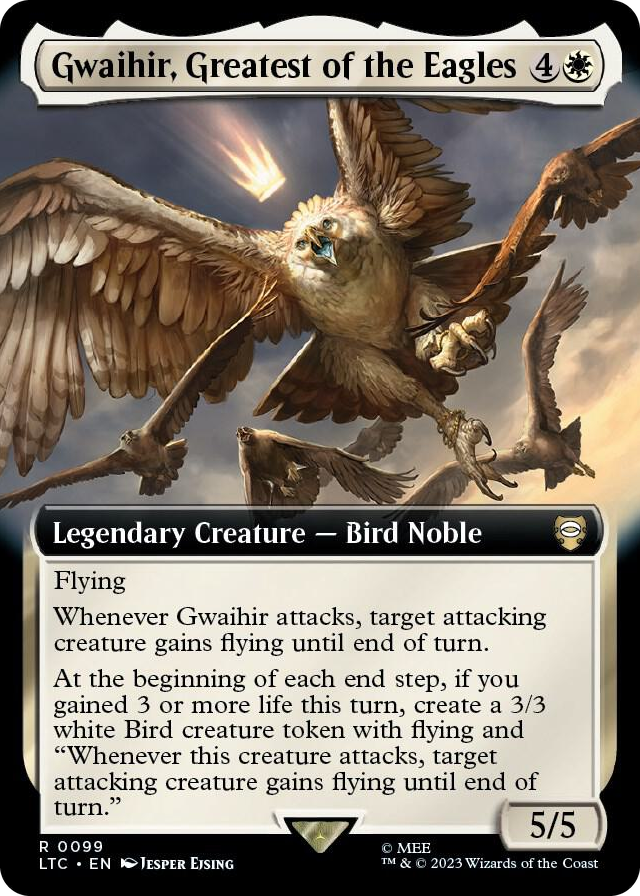 Gwaihir, Greatest of the Eagles (Extended Art) #99 R - Commander: The Lord of the Rings: Tales of Middle-earth Pokemon card