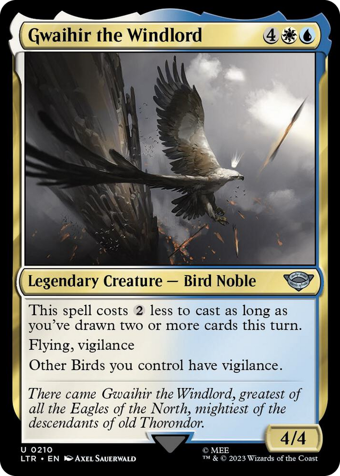 Gwaihir the Windlord #210 U - Universes Beyond: The Lord of the Rings: Tales of Middle-earth Pokemon card