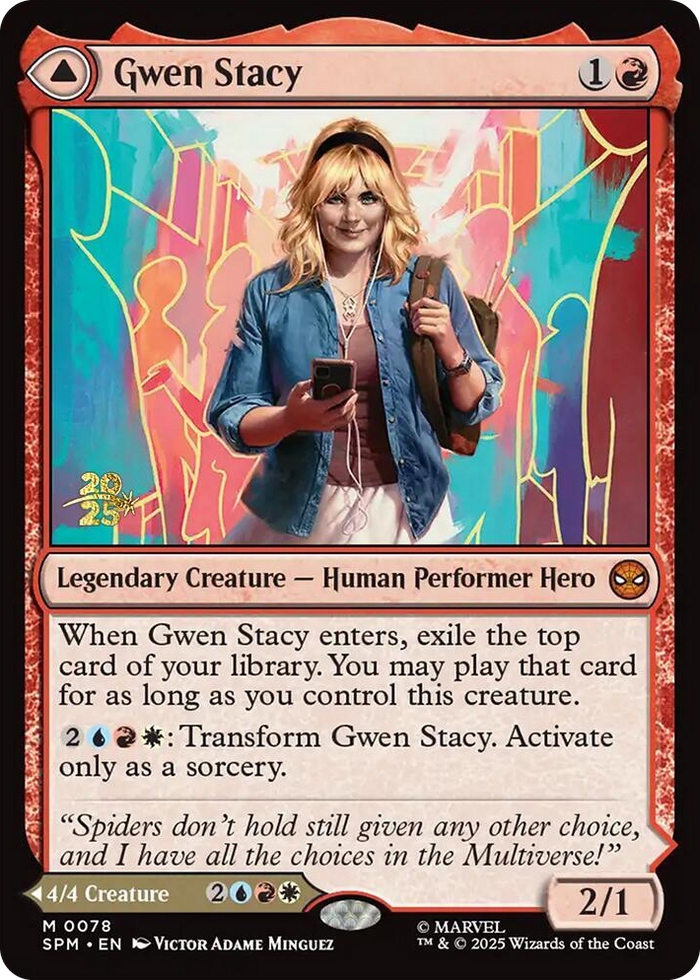 Gwen Stacy #78 M - Prerelease Cards Pokemon card