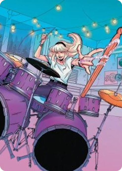 0034 Gwen Stacy Art Card (34/54) S Art Series: Marvel's Spider-Man