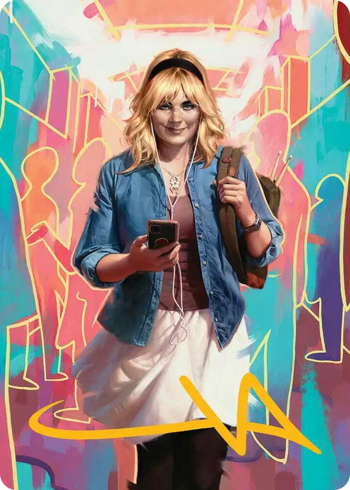 Gwen Stacy Art Card (Gold-Stamped Signature) (13/54) #13 S - Art Series: Marvel's Spider-Man Pokemon card