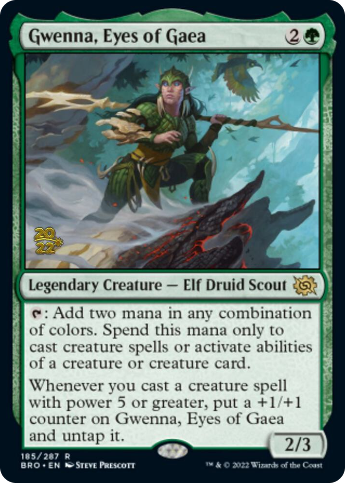 0185 Gwenna, Eyes of Gaea R Prerelease Cards