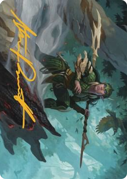 0025 Gwenna, Eyes of Gaea Art Card (Gold-Stamped Signature) S Art Series: The Brothers' War