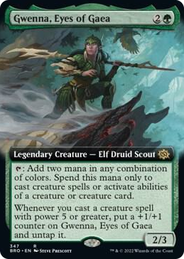 0347 Gwenna, Eyes of Gaea (Extended Art) R The Brothers' War