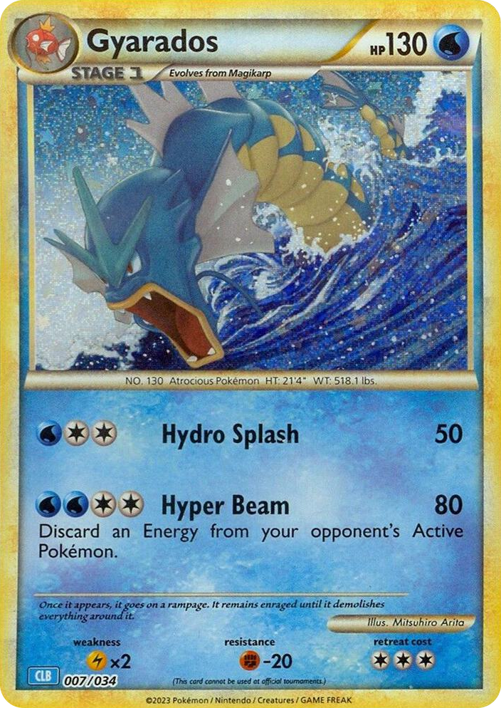 0007 Gyarados Classic Collection Trading Card Game Classic