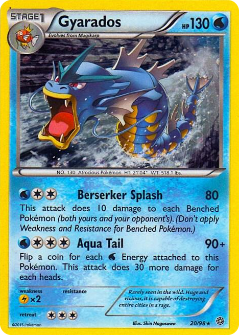 0020 Gyarados - 20/98 (Cosmos Holo) Promo Miscellaneous Cards & Products