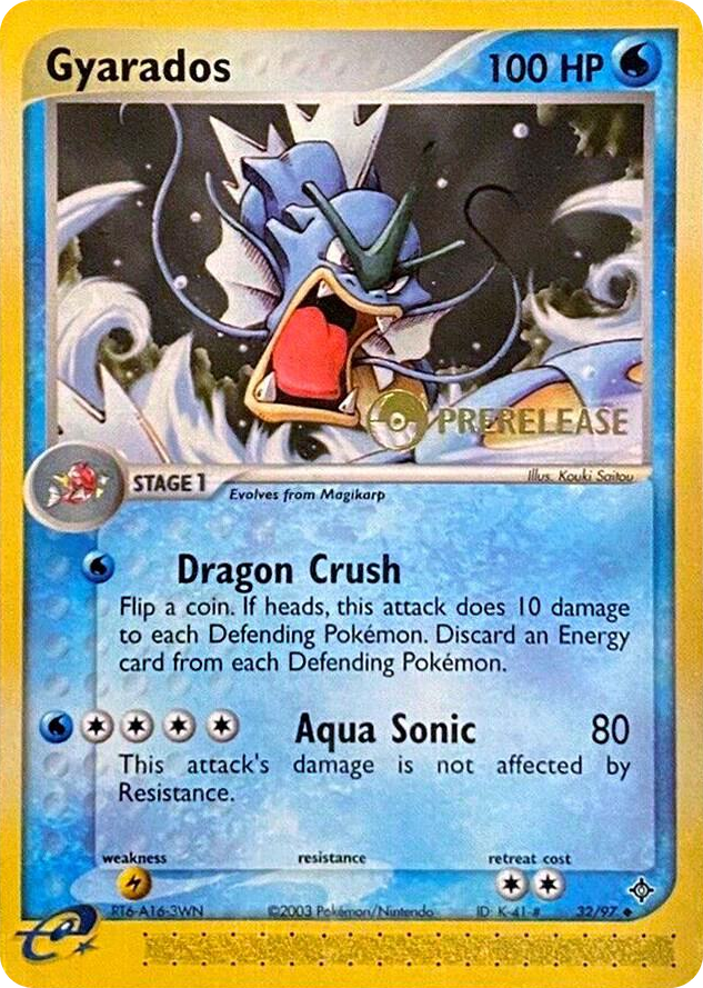 0032 Gyarados - 32/97 (Prerelease) Promo Nintendo Promos