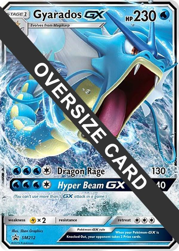 SM212 Gyarados GX - SM212 (SM Black Star Promo) Promo Jumbo Cards