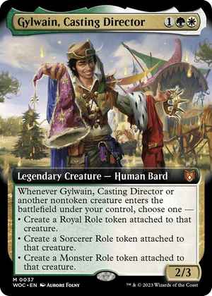 0037 Gylwain, Casting Director (Extended Art) M Commander: Wilds of Eldraine