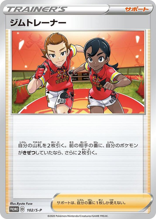 0102 Gym Trainer - 102/S-P Common S-P: Sword & Shield Promos