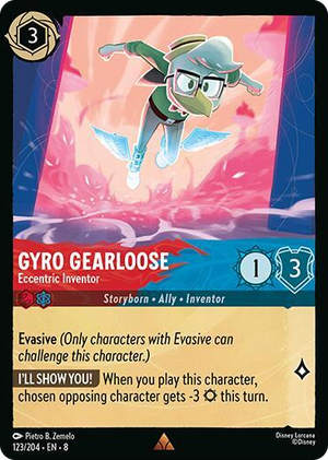 0123 Gyro Gearloose - Eccentric Inventor Rare Reign of Jafar