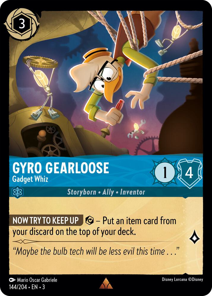 0144 Gyro Gearloose - Gadget Whiz Rare Into the Inklands