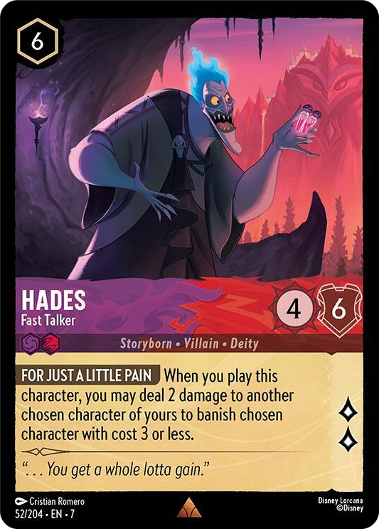0052 Hades - Fast Talker Rare Archazia's Island