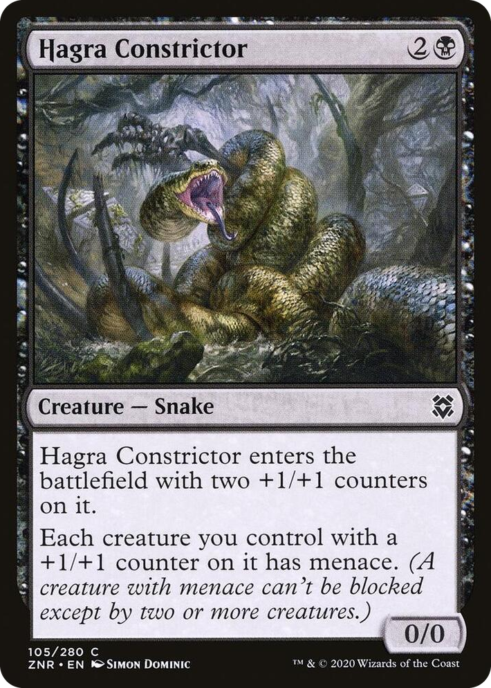 0105 Hagra Constrictor C Zendikar Rising