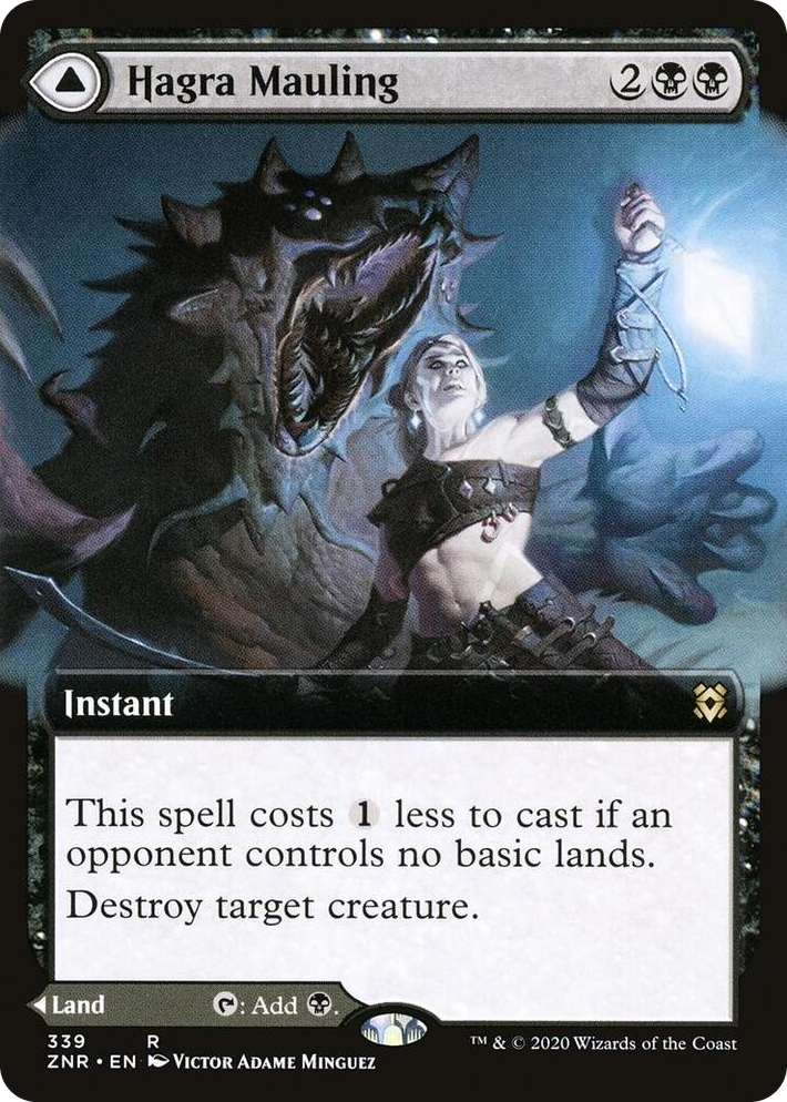 0339 Hagra Mauling (Extended Art) R Zendikar Rising