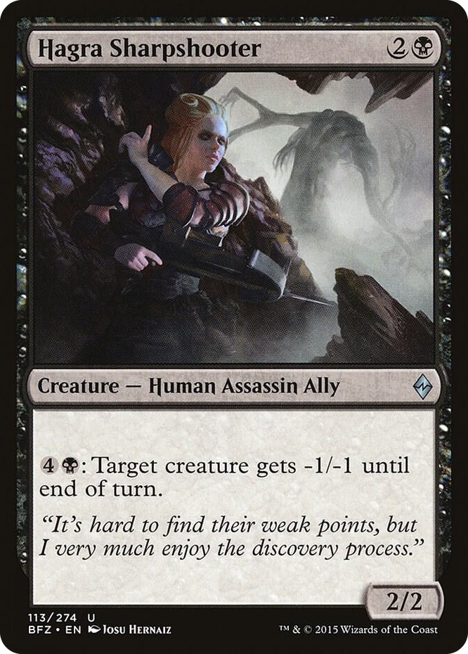 Hagra Sharpshooter #113 U - Battle for Zendikar Pokemon card