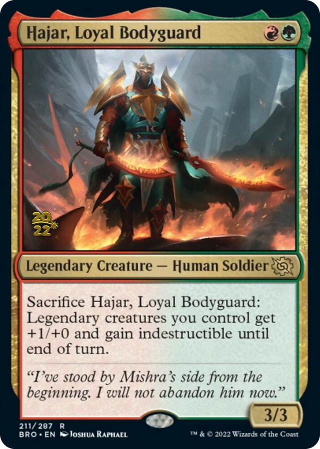 0211 Hajar, Loyal Bodyguard R Prerelease Cards