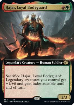 0354 Hajar, Loyal Bodyguard (Extended Art) R The Brothers' War