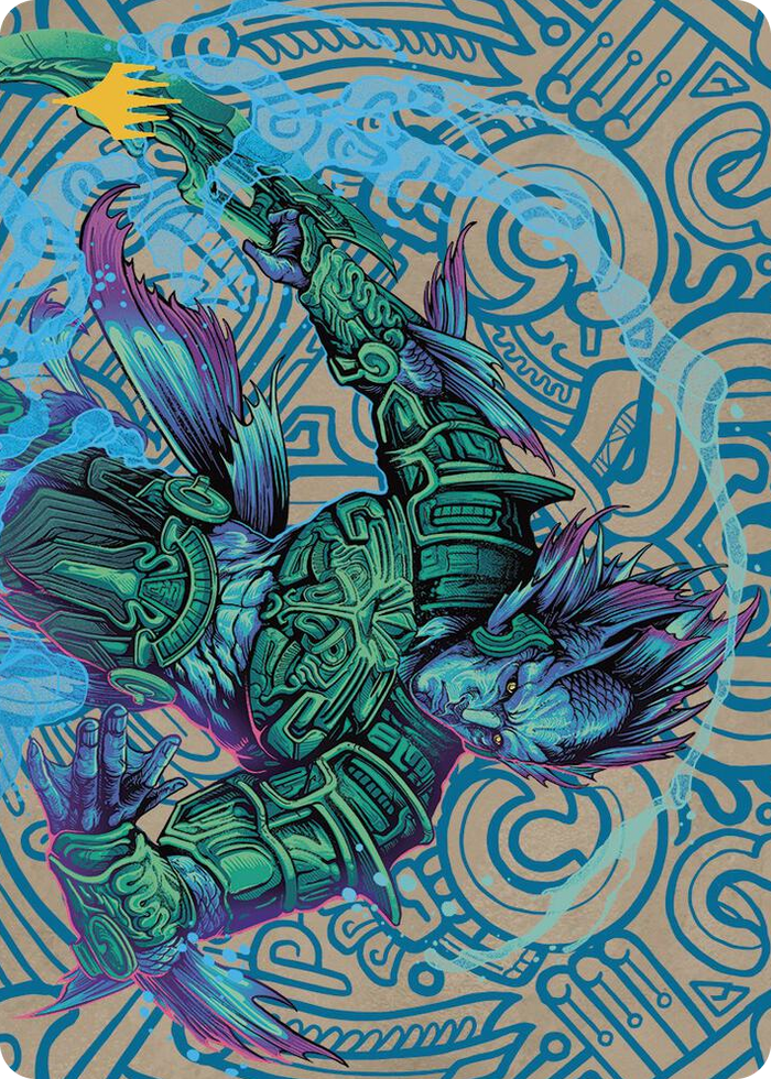 Hakbal of the Surging Soul Art Card (Gold-Stamped Planeswalker Symbol) #74 S - Art Series: The Lost Caverns of Ixalan Pokemon card