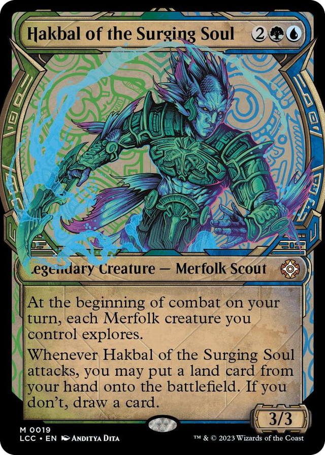 0019 Hakbal of the Surging Soul (Showcase) M Commander: The Lost Caverns of Ixalan