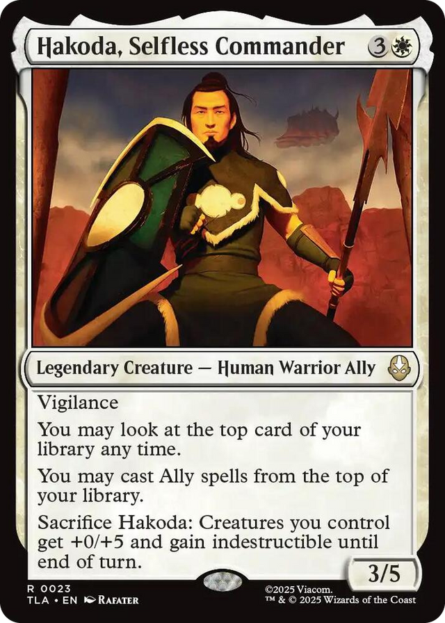 0023 Hakoda, Selfless Commander R The Last Airbender