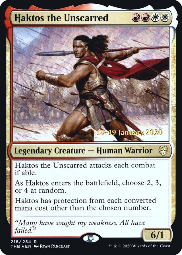 0218 Haktos the Unscarred R Prerelease Cards
