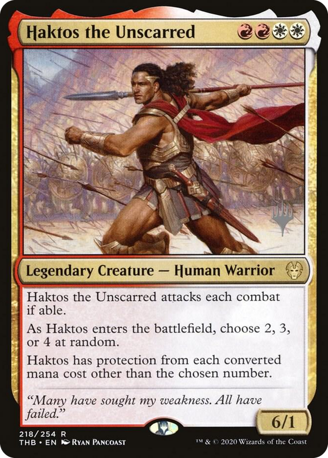 0218 Haktos the Unscarred R Promo Pack: Theros Beyond Death
