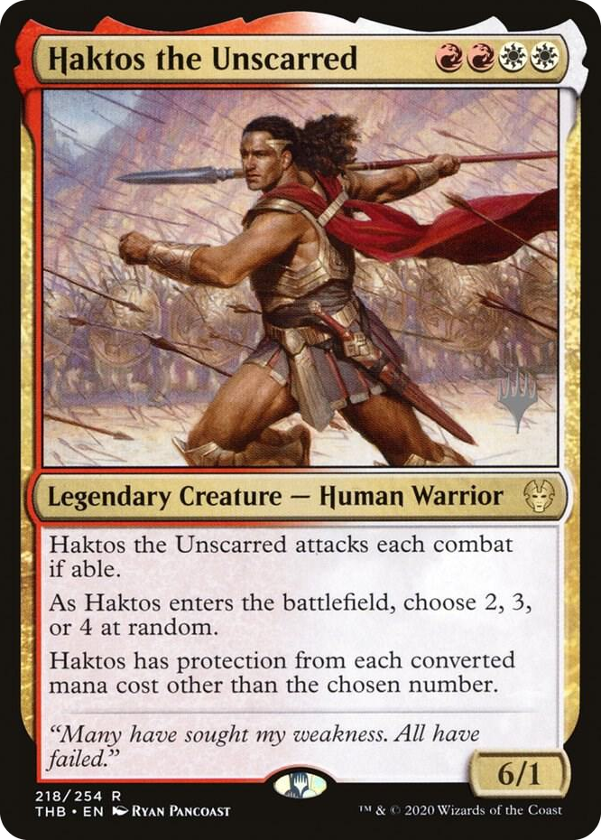 0218 Haktos the Unscarred R Promo Pack: Theros Beyond Death