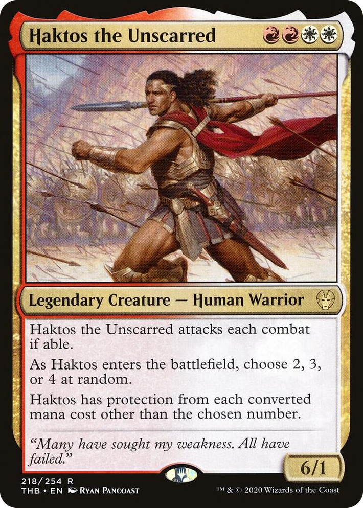 0218 Haktos the Unscarred R Theros Beyond Death