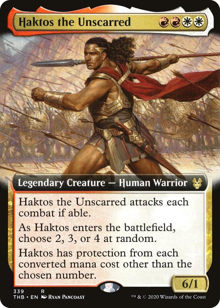 0339 Haktos the Unscarred (Extended Art) R Theros Beyond Death