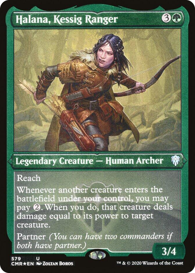0579 Halana, Kessig Ranger (Foil Etched) U Commander Legends